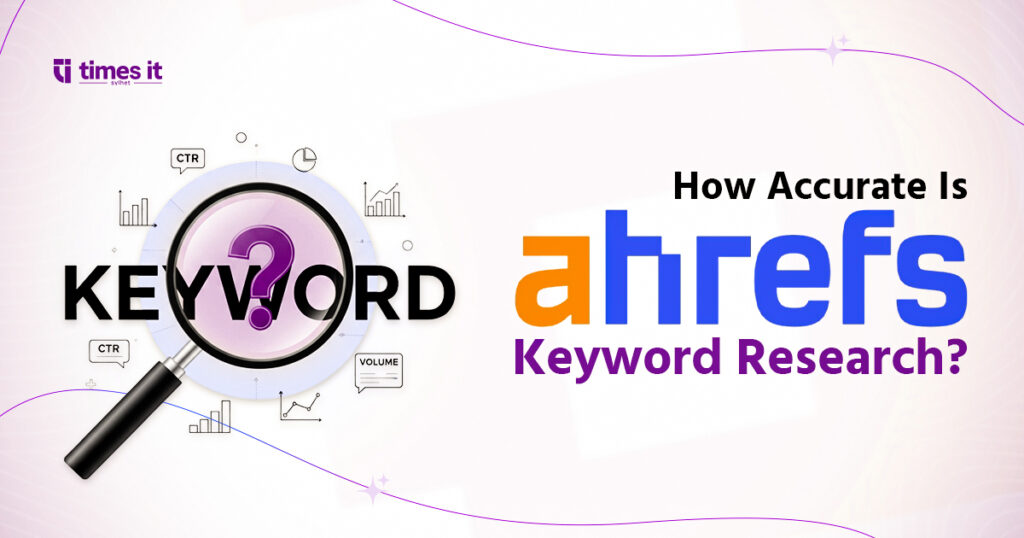 A magnifying glass over a laptop screen with a chart on it, symbolizing in-depth advanced keyword research techniques used for SEO success and higher search rankings.