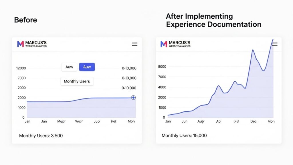 Marcus's website traffic increase