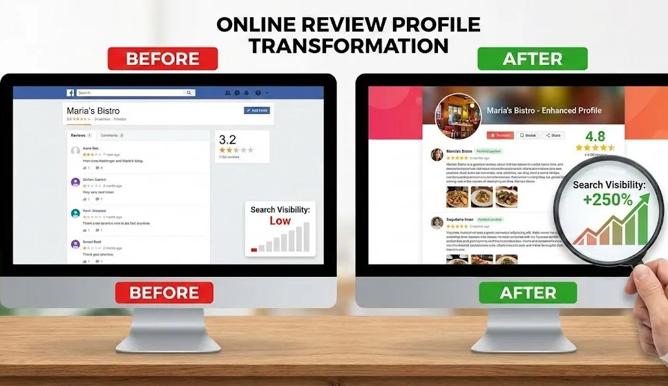 Maria's review profiles